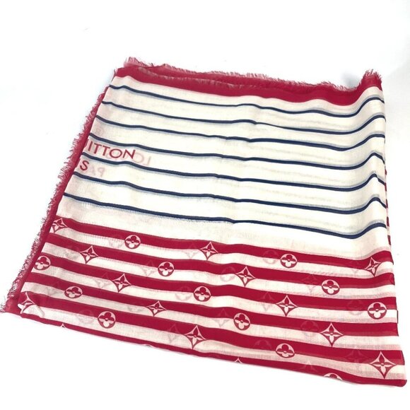 LOUIS VUITTON M76193 LV Escal Etol-Pareo Summer Stripe Width Stole/Shawl - Picture 5 of 10